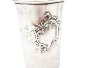 Beker - .833 zilver - late negentiende eeuw, Antiek en Kunst
