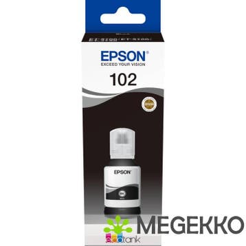 Epson 102 127ml Zwarte inktcartridge voor de Ecotank, Verzenden, Nieuw