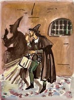 Yves Brayer (1907-1990) - La Célestine - Pochoir original