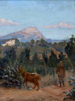 Etienne Mein (1865-1938) - La Sainte Victoire à Aix en, Antiek en Kunst