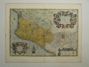 Mexico - Californië; Abraham Ortelius - Hispaniae novae, Nieuw