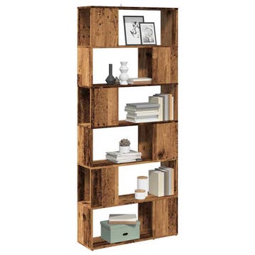 vidaXL Boekenkast/kamerscherm 80x24x186 cm oud houtkleurig, Huis en Inrichting, Kasten | Boekenkasten, Verzenden, Nieuw