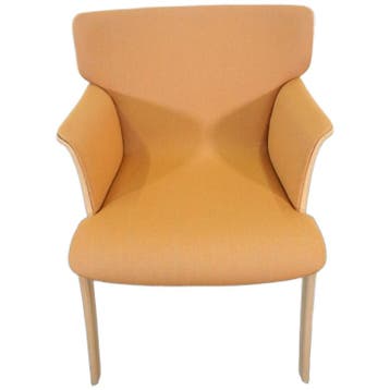 Andreu World Adela Rex So1410 Fauteuil Met Eikenhouten, Verzenden