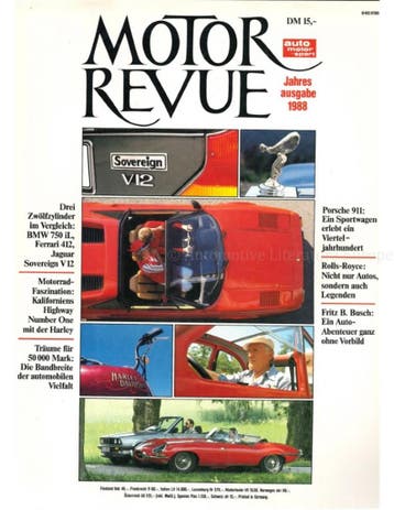 1988 MOTOR REVUE JAARBOEK DUITS, Boeken, Ophalen of Verzenden, Nieuw