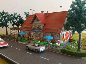 Kibri, Noch, Preiser H0 - Modeltreinlandschap (48) - Cafe, Nieuw