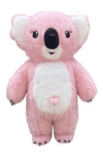 KIMU® Groot Opblaas Kostuum Koala Roze 2.6 Meter Opblaasbaar, Ophalen of Verzenden