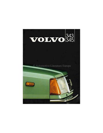 1982 VOLVO 343 / 345 BROCHURE NEDERLANDS