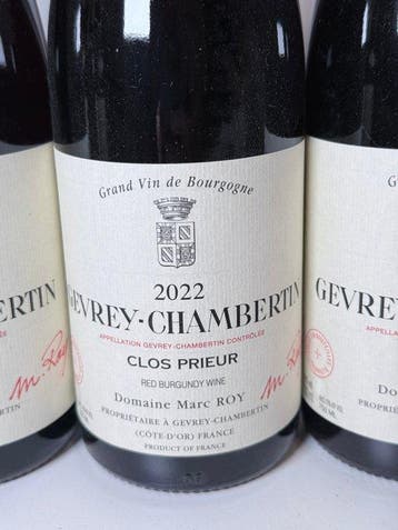 2022 Domaine Marc Roy Clos Prieur - Gevrey Chambertin - 3, Nieuw