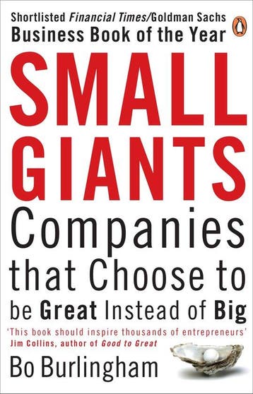 Small Giants 9780141031491 Bo Burlingham, Verzenden, Zo goed als nieuw, Bo Burlingham