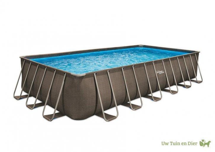 Summer Waves Elite Frame Pool 7,32x3,66x1,32mt, Tuin en Terras, Zwembaden, 400 cm of meer, Rechthoekig, Nieuw, Opzetzwembad, 120 cm of meer
