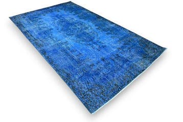 Blauwe vintage - Vloerkleed - 290 cm - 170 cm - met, Nieuw
