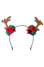 Haarband Rendier Bloemen Rood Groen Diadeem Bloemetjes Rudol, Kleding | Dames, Ophalen of Verzenden, Nieuw
