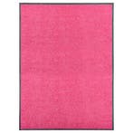 vidaXL Deurmat wasbaar 90x120 cm roze, Tuin en Terras, Verzenden, Nieuw