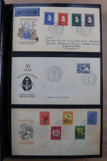 Nederland 1951/2002 - Vrijwel complete collectie FDCs in 3, Postzegels en Munten, Postzegels | Nederland, Gestempeld