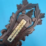 Antike Wetterstation aus Holz – Kunstvoll geschnitztes, Antiek en Kunst