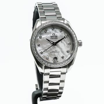 OMEGA - 34 mm, stainless steel on stainless steel -