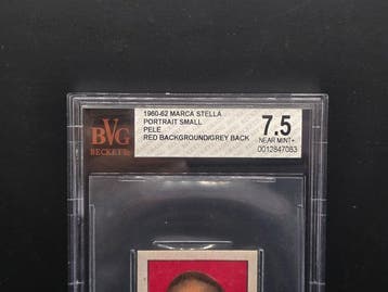 1960/62 Marca Stella Portrait Small Pelé Red Background/, Nieuw
