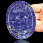 Scarab égyptien en lapis-lazuli – symbole de la renaissance.