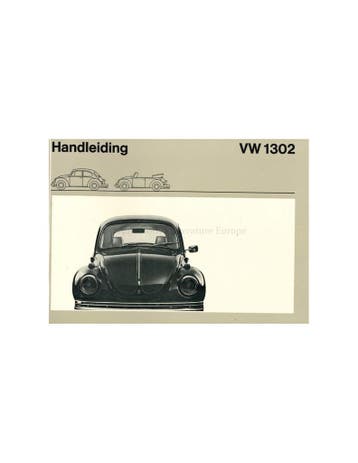 1970 VOLKSWAGEN KEVER 1302 S 1302 INSTRUCTIEBOEK NEDERLANDS, Ophalen of Verzenden