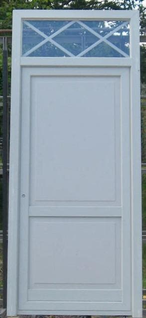 pvc buitendeur , voordeur ,deur 106 x 253 zijdegrijs, Ophalen of Verzenden, Buitendeur