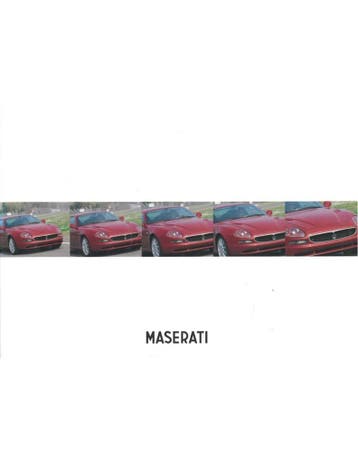 1998 MASERATI 3200 GT | QUATTROPORTE EVOLUZIONE BROCHURE I.., Ophalen of Verzenden, Nieuw