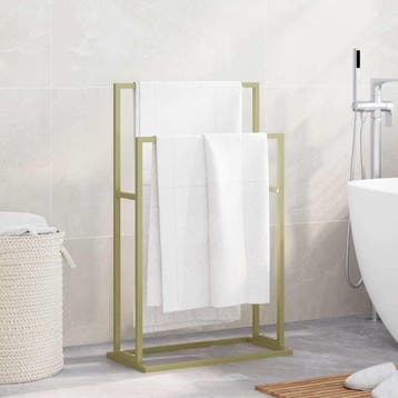 vidaXL Handdoekenrek vrijstaand 48x24x78,5 cm ijzer, Maison & Meubles, Salle de bain | Linge de bain & Accessoires, Verzenden
