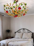 SLC Illumina - MG - Plafonnier - Plafond rose Or vert 6