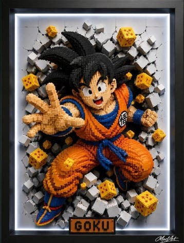 Ldm. - “Goku – Brick Heroes Unleashed” By LDM - Digital AI