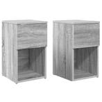 vidaXL Bedkast 2 pcs Grijs sonoma 29 x 31,5 x 49 cm Bewerkt, Verzenden, Nieuw