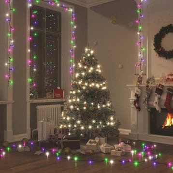 vidaXL Lichtslinger met 2000 LEDs pastel meerkleurig 200 m, Divers, Verzenden