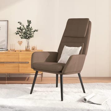 vidaXL Relaxstoel stof taupe, Verzenden, Nieuw