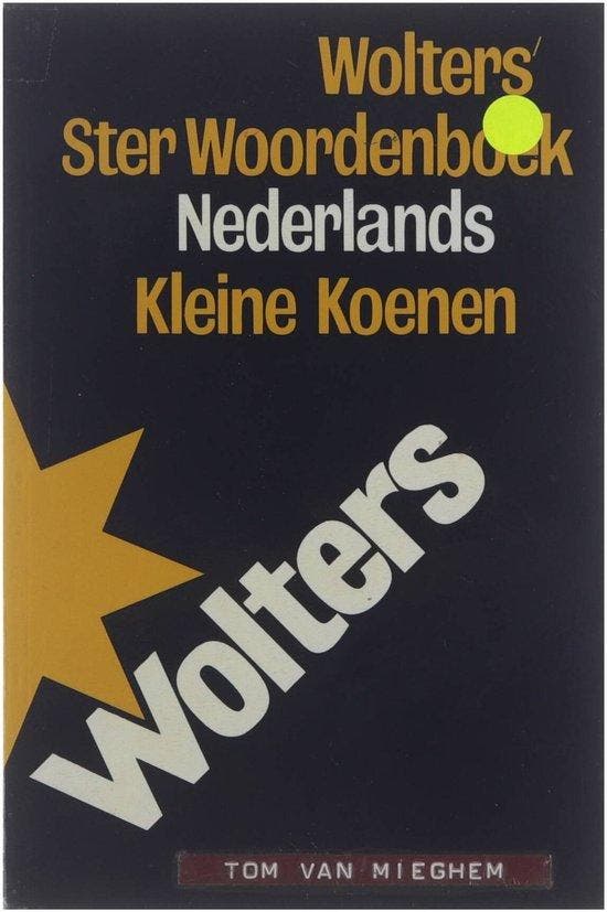 STERWRDBOEK NEDERL KL KOENEN 9789001812676 GRONINGEN WOLTERS, Livres, Dictionnaires, Envoi