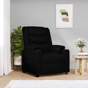 vidaXL Massagestoel elektrisch kunstleer zwart, Verzenden