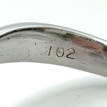 Ring Platina Diamant (Natuurlijk), Handtassen en Accessoires, Nieuw