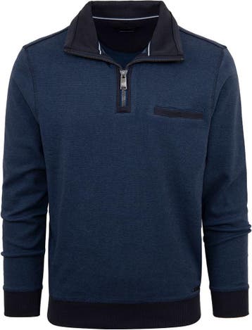 CASAMODA Halfzip Trui Blauw maat Maat 52/54 (L) Heren, Maat 52/54 (L), CASAMODA, Nieuw, Verzenden