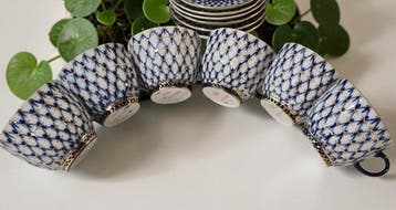 Lomonosov Imperial Porcelain Factory - Service à café pour 6
