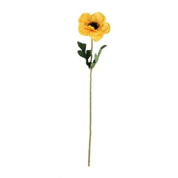 Anemoon Geel Zijdenbloem 48 cm per stuk, Nieuw