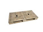 Houten pallet 1200x600x135 mm gesloten dek en bodem, Ophalen of Verzenden