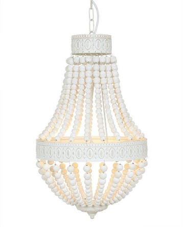 2dekans | Hanglamp Ella 10191W - Trendy Witte Kralenlamp van, Ophalen of Verzenden, Nieuw