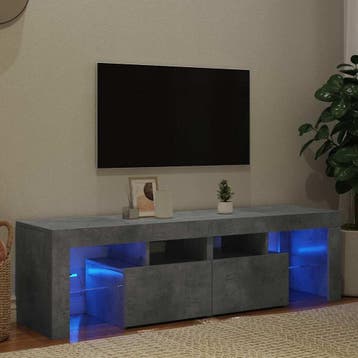 vidaXL Tv-meubel met LED-verlichting 140x36,5x40 cm, Huis en Inrichting, Verzenden, Nieuw