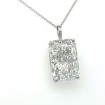 Halsketting - 14 karaat Witgoud - 10.07ct. tw. Diamant, Nieuw