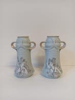 Royal Dux style - Vaas (2) - Keramiek, Porselein - Art