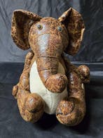 esschert design - Deurstopper (2) - olifant - Suède, Koe, Antiek en Kunst