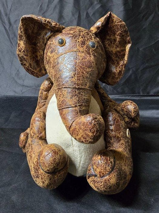 esschert design - Deurstopper (2) - olifant - Suède, Koe, Antiquités & Art, Curiosités & Brocante