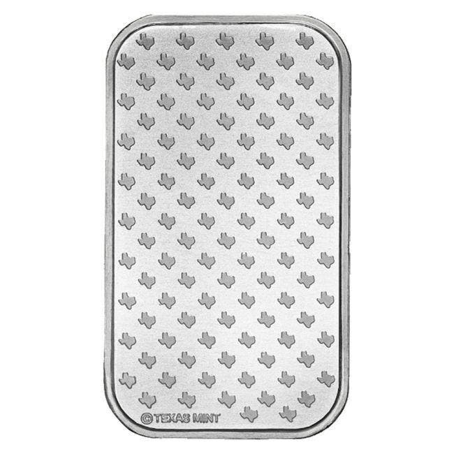 1 Troy Ounce - Zilver .999 - 1 oz Texas Mint 9999 Fine, Postzegels en Munten, Edelmetalen en Baren