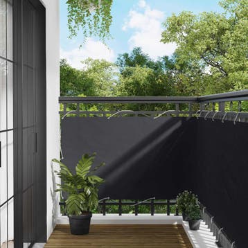 vidaXL Balkonscherm 90 x 200 cm Oxford Stof Rechthoekig, Verzenden