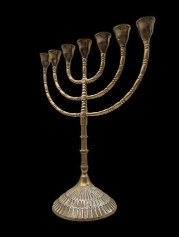 Antiek Judaica - Verguld brons - 1960-1970 - 30 cm