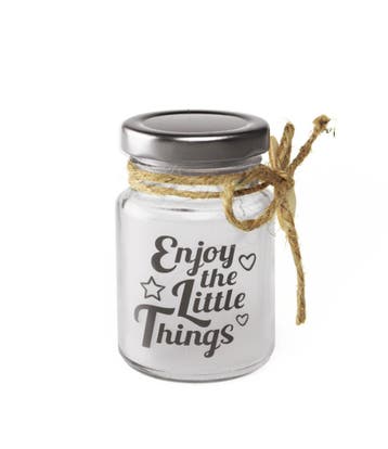 Sfeerlampje Enjoy The Little Things 14cm, Verzenden