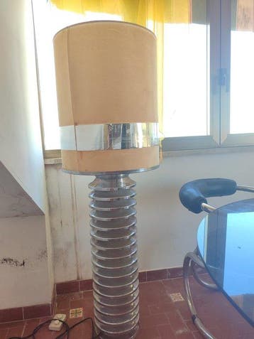 Alam Bologna - Kolom vloerlamp - IJzer, Canvas