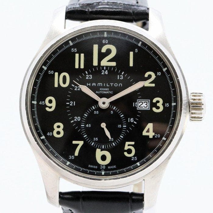 Hamilton - Khaki Field Officer Automatic - Zonder, Handtassen en Accessoires, Horloges | Heren